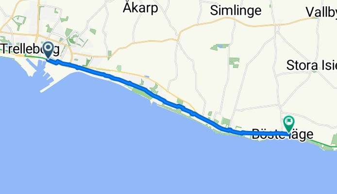 EuroVelo 10: Sydkustleden - Trelleborg to Smygehamn