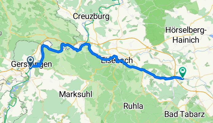 Mittelland-Route: Gerstungen – Mechterstädt (Thüringen-West)