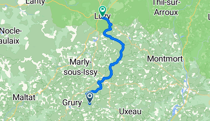 GTMC – Variante Sud Morvan: Gueugnon → Luzy