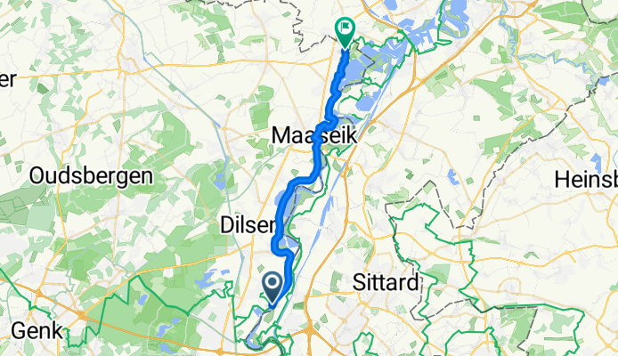 EuroVelo 19 Maasfietsroute – Deel Belgisch Limburg – Etappe 1: Urmond → Kinrooi