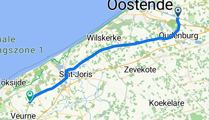 F39 Fietssnelweg Oudenburg - Veurne