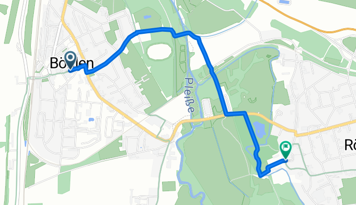 Kohle-Dampf-Licht-Seen-Radroute: Rötha – Böhlen