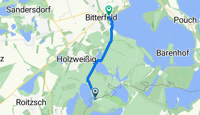 Kohle-Dampf-Licht-Seen-Radroute: Holzweißig – Bitterfeld-Wolfen