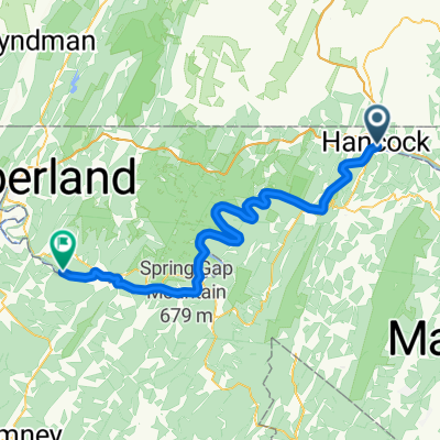 Stage 50: Hancock to Fort Ashby