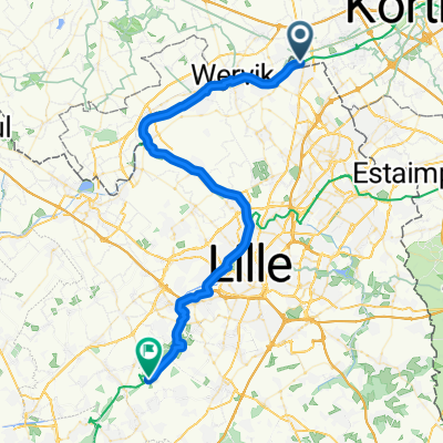 Véloroute du Nord : Liévin - Halluin