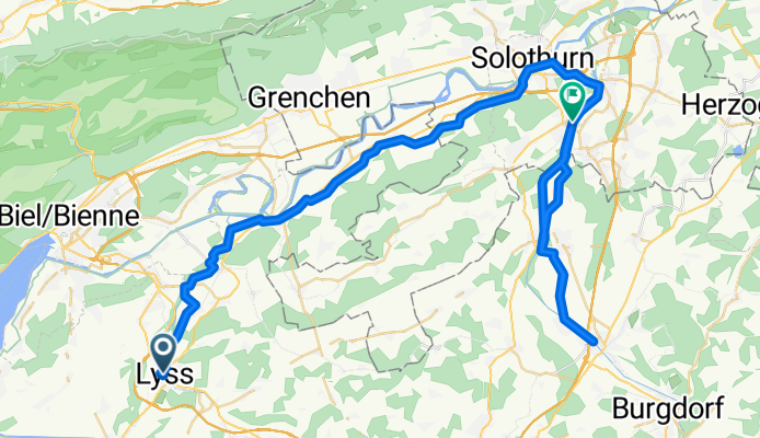 Le Jorat–Trois Lacs–Emme: Lyss to Biberist