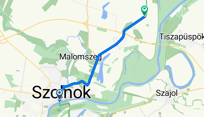 EuroVelo 11: Szolnok–Tiszapüspöki