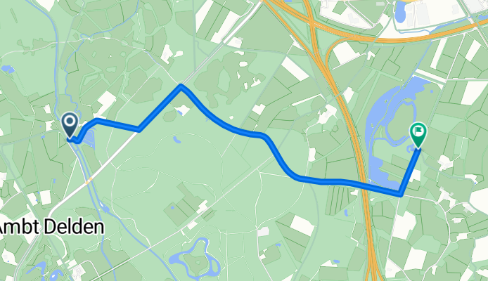 Zoutmarkeroute: Delden → Borne