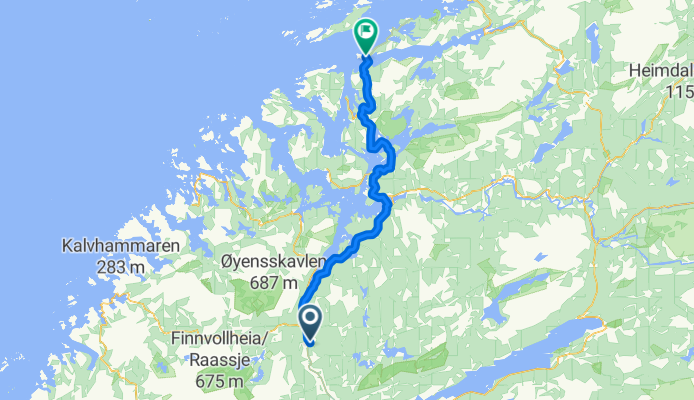 Nasjonal sykkelrute 1: Jøa–Namdalseid