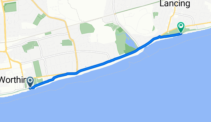 National Cycle Route 2: Worthing to Lancing