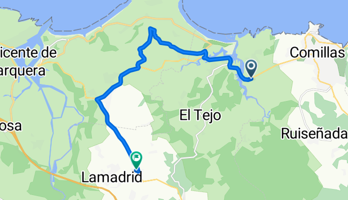 Barrio la Rabia, Comillas a Barrio Lamadrid, Valdáliga