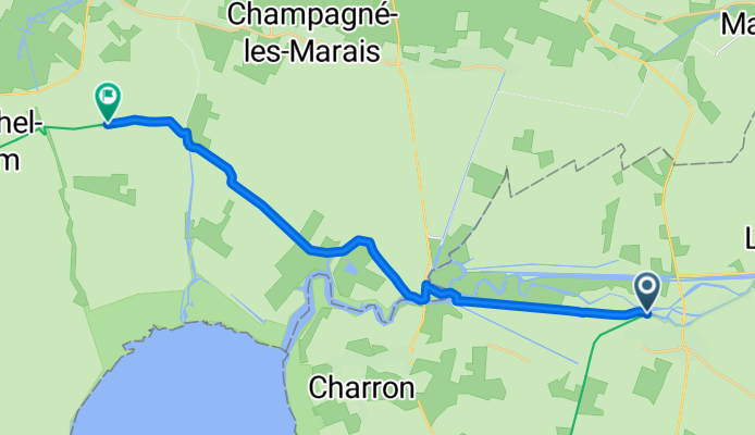 EuroVelo 1 - La Vélodyssée: Marans to Triaize
