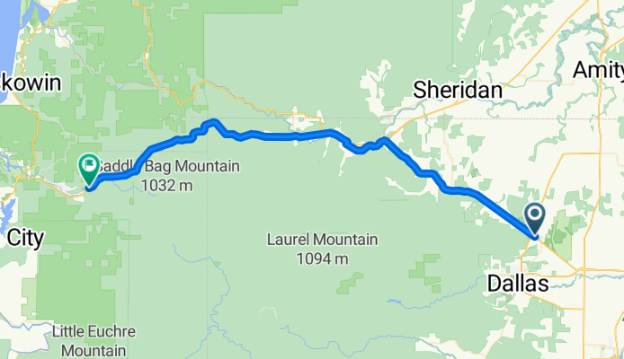 TransAmerica Trail, Oregon: Dallas to Rose Lodge