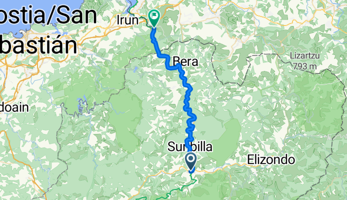 EuroVelo 1: Urrugne to Doneztebe