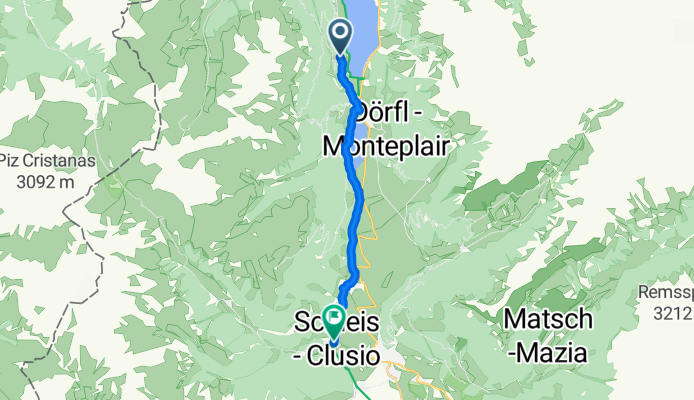 Fimberpass - Val d'Uina - Reschenpass Etappe 3 (Schleis Mals - Nauders)