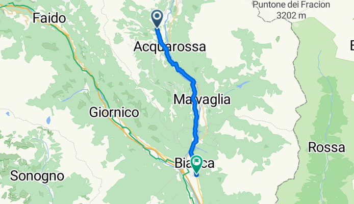 Percorso Blenio - Lucomagno - Tappa 1