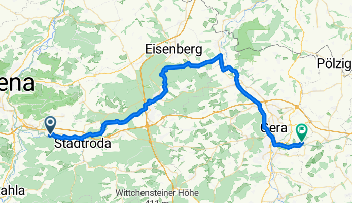 Thüringer Städtekette Jena - Altenburg