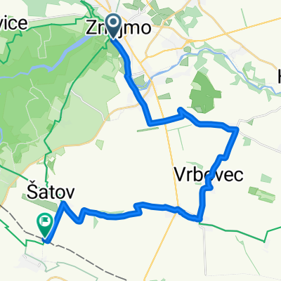 Vinná a kulturní cyklotrasa: Znojmo – Šatov (část CZ)