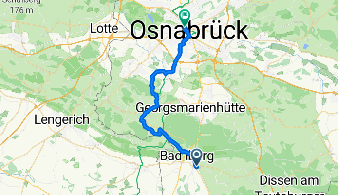 Friedensroute (Ost): Bad Iburg–Osnabrück