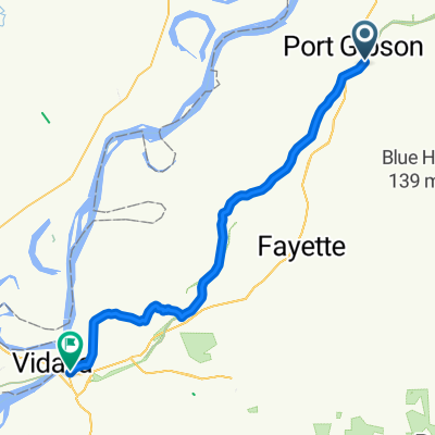 Mississippi River Trail: Port Gibson to Natchez