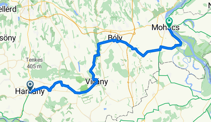 Három folyó Harkány – Mohács fővonal