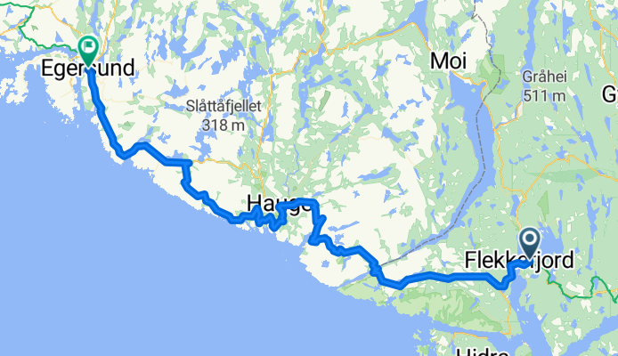 EV12: Flekkefjord – Egersund