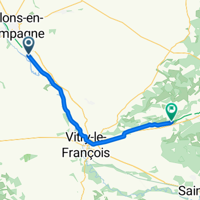 Véloroute 52 - Moncetz-Longevas to Sermaize-les-Bains
