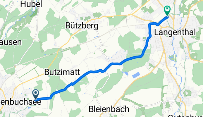 Mittelländer Hügelroute - Etappe 1