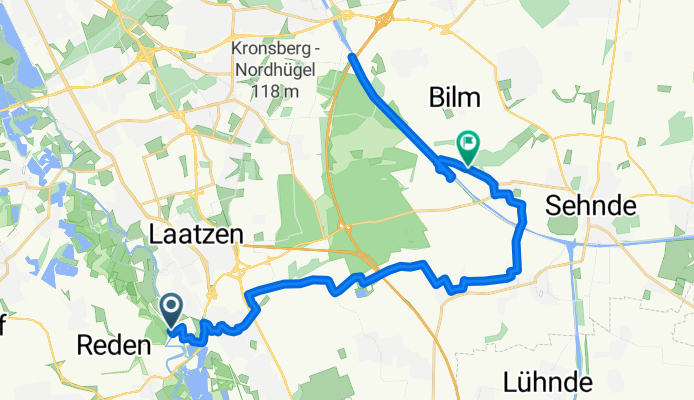 GrĂĽner Ring - AuĂźenschleife Sehnde-Laatzen