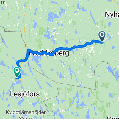 Sverigeleden 16: Lesjöfors to Abborrberget