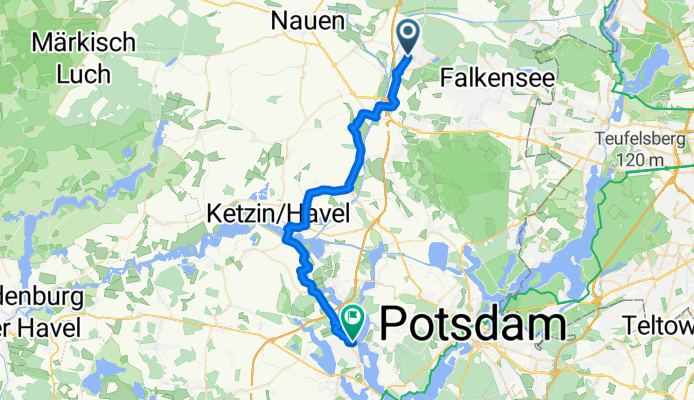 Fontane.Rad Hauptroute – Etappe 7: Brieselang nach Werder