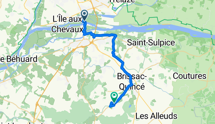 La Loire à Vélo: Les Ponts-de-Cé → Vauchrétien (Vignoble Layon-Aubance)