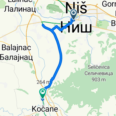 EuroVelo 11 Serbia: Niš to Doljevac