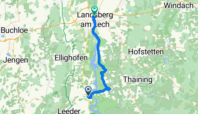 Lechradweg: Vilgertshofen to Landsberg am Lech