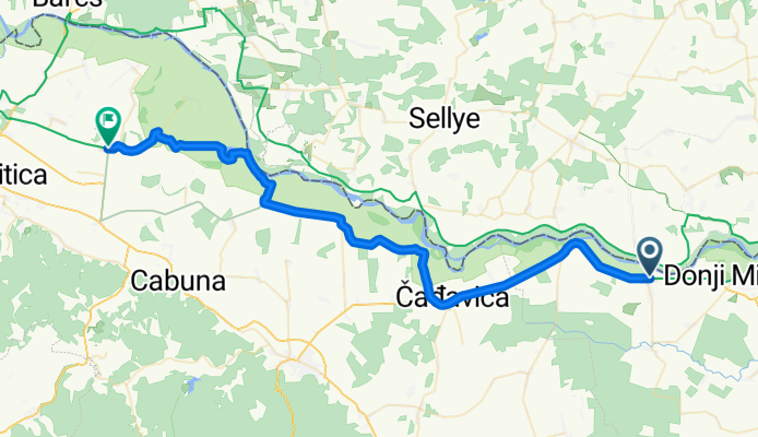 EuroVelo 13 - Iron Curtain Trail - part Croatia/Serbia/Hungary - alternative route