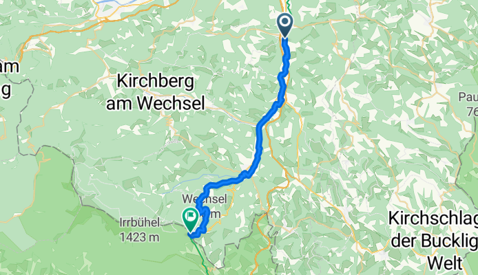 EuroVelo 9 Baltic–Adriatic AT_4 Thermenradweg: Warth to Mönichkirchen