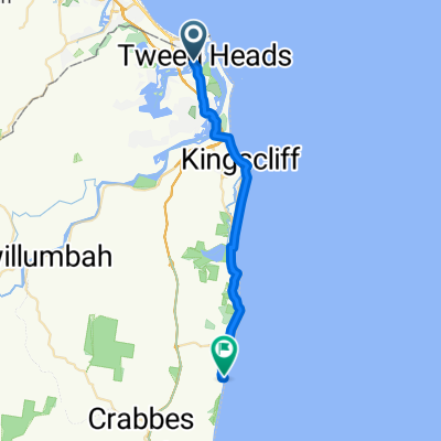 NSW Coastline Cycleway: Tweed Heads West to Pottsville Beach