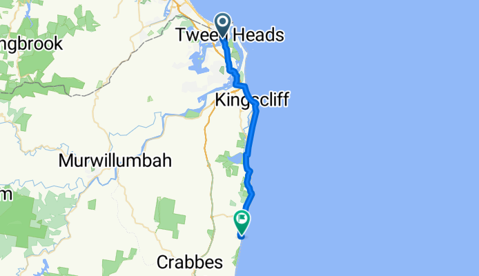 NSW Coastline Cycleway: Tweed Heads West to Pottsville Beach