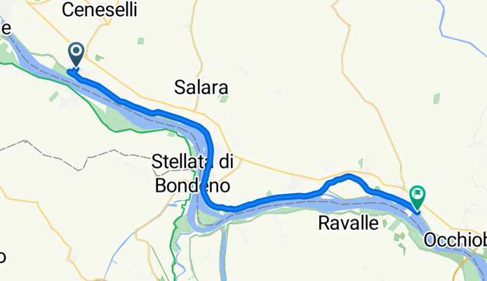Da Via Costantino Munari a Via Argine Po