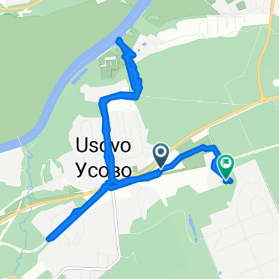 Село Усово, Одинцовский район до Посёлок Усово-тупик, посёлок Удобный
