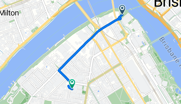 Kurilpa Bridge, South Brisbane to Little Jane St, West End