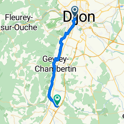 De Cour de la gare à La Berchère