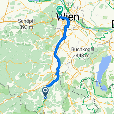 Route to Austria Trend Hotel Schloss Wilhelminenberg