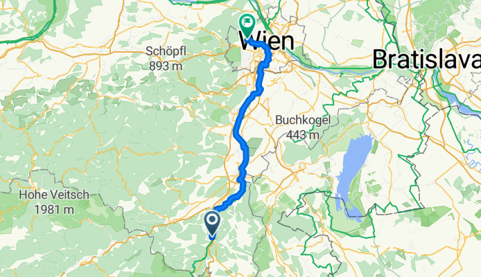 Route to Austria Trend Hotel Schloss Wilhelminenberg