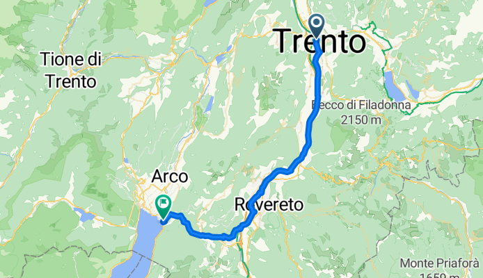 4_Etschradweg Trento nach Torble sul Garda 44KM