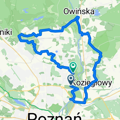 Route in Poznan