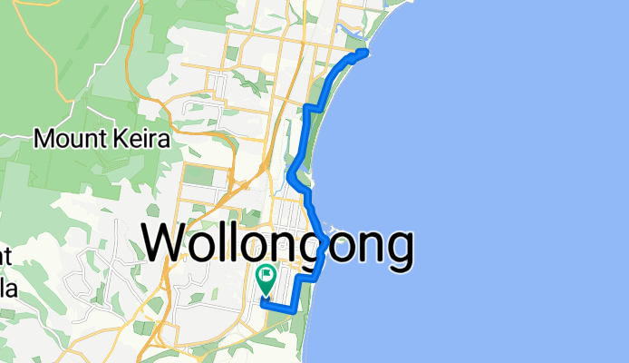 Kenny St, Wollongong to Kenny St, Wollongong