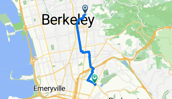 Euclid Ave, Berkeley to 51st St, Oakland