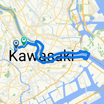 新川崎, 川崎市へ下平間, 川崎市