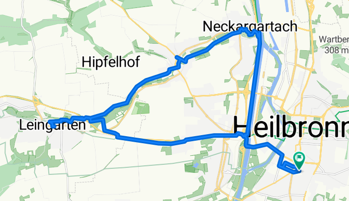 Uhlandstraße, Heilbronn nach Uhlandstraße, Heilbronn